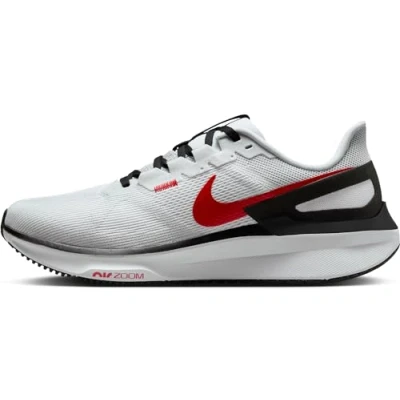 Imagen de Nike Air Zoom Structure 25, Zapatillas para Correr Hombre, White Fire Red Black Lt Smoke Grey, 41 EU
