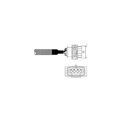 Imagen de DELPHI ES10982 12B1 Sonda lambda convencional, térmico OPEL: Astra G CC, Berlina, Corsa B Hatchback, VAUXHALL: Mk1