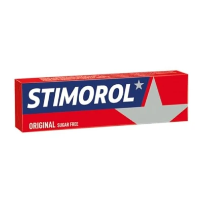 Imagen de Stimorol chicle sin azúcar, sabor original menta y reglisse (caja de 30 paquetes)