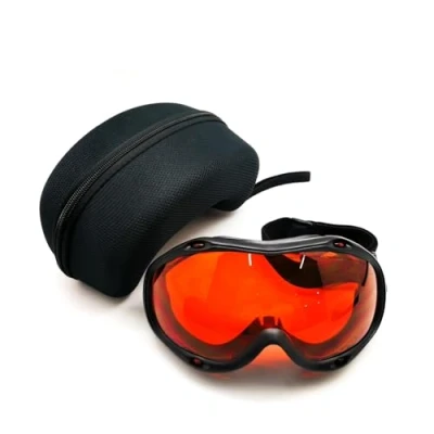 Imagen de MCWlaser 190 540nm Gafas de Protección Seguridad Láser OD5+ Laser Safety Goggle Glasses Para UV light Violet Blue Green 405nm 445nm 450nm 473nm 532nm Tipo absorción EP 3 Estilo 10