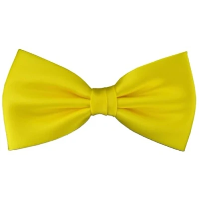 Imagen de TigerTie Pajarita en amarillo monocromo + caja