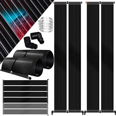 Imagen de KESSER® Calentador Solar para Piscinas, de Agua, Piscinas l Se Puede Ampliar según Las Necesidades Plástico Resistente a los Rayos UV, 600 x 140 cm