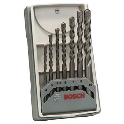 Imagen de Bosch 2 607 017 083 Juego de 7 brocas para hormigón CYL 3 4; 5; 5,5; 6; 7; 8; 10 mm (pack 7)