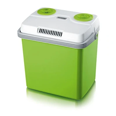 Imagen de Severin KB 2923 Nevera Eléctrica Portátil con Función de Enfriamiento y Preservación del Calor, 25 L, Incl. Conexión USB, 2 Conexiones corriente 220 240 V / 12 Dc, verde