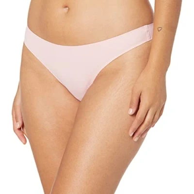 Imagen de Amazon Essentials Ropa Interior Tipo Tanga Elástica, Termosellada y sin Costuras Mujer, Pack de 4, Colores Fríos, 44
