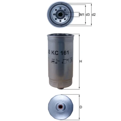 Imagen de MAHLE ORIGINAL KC 161 Filtro Combustible enroscable RENAULT: Mascott Furgón, Master Pro Camión de plataforma / Chasis