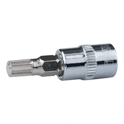 Imagen de KS TOOLS 918.1443 Piezas insertables de llave cubo DIN 3120, ISO 1174 M6 Acero cromo vanadio dentado interior, exterior moleteado