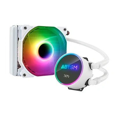 Imagen de ABYSM Gaming Sistema de Refrigeración Líquida para CPU ARTIC 120 ARGB White, con Ventilador Silencioso mm y Display Temperatura, Conexión 4 Pines PWM