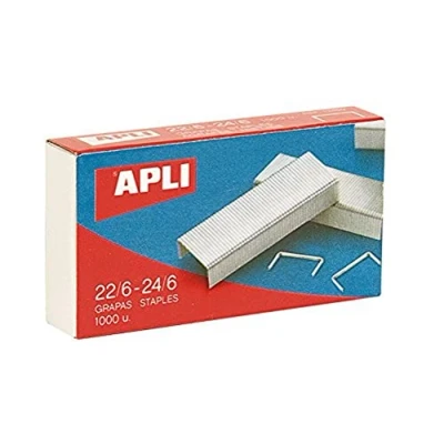 Imagen de APLI 13469 Pack De 1000 Grapas, 22/6 24/6