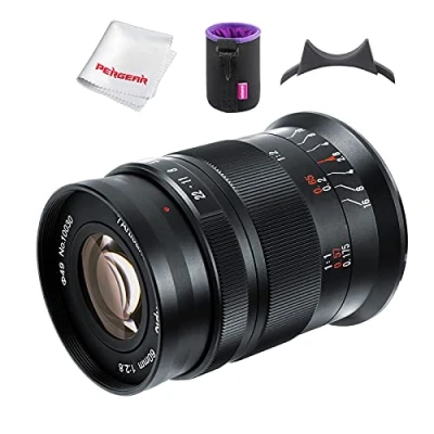Imagen de 7artisans 60mm F2.8 II V2.0 APS C Objetivo Macro, Compatible con Cámaras Sony E Mount A5000 A5100 A6000 A6100 A6300 A6400 A6500 A6600