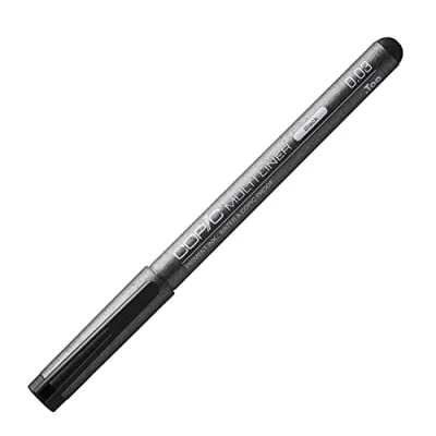 Imagen de Copic Multiliner 0,03 mm, Negro, rotulador fino con punta fina y tinta pigmentada resistente al agua