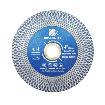 Imagen de BRSCHNITT Disco Diamante Azulejos 105mm de Corte Doble Lado para y Molienda Porcelánico Cerámica Mármol Granito Piedra Artificial Amoladora Angular