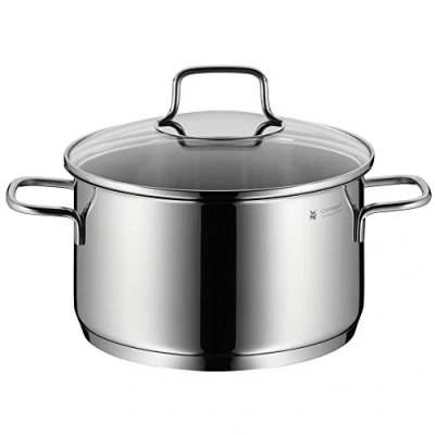 Imagen de WMF Astoria Olla Baja, 18/10, Vidrio, Acero Inoxidable Pulido, 20 cm
