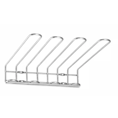 Imagen de HENDI Soporte para colgar copas, BarUp, en fondos de gabinetes, colgador copas vino, portacopas, rejilla almacenamiento bocabajo, 3 filas, 350x293x(h)50mm, acero inoxidable