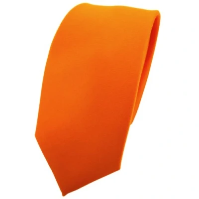 Imagen de TigerTie corbata estrecha naranja pastellorange hellorange monocromo 100% poliéster