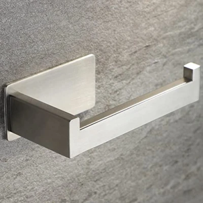 Imagen de RUICER Adhesivo Portarrollos Baño Portarollos Papel Higienico Sin Taladro Porta de Acero Inoxidable Cepillado