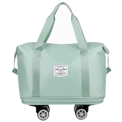 Imagen de bolsa de la compra plegable para carrito compra, compras, viaje expandible con ruedas mercado, transporte