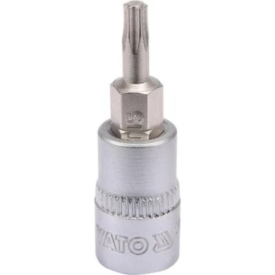 Imagen de YATO YT 04303 Piezas insertables de llave cubo 1/4 Torx DIN 3120 T15 Acero cromo vanadio, para herramientas
