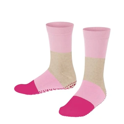 Imagen de FALKE Summer K HP algodón puños en la suela 1 par, Calcetines Antideslizantes para casa Unisex niños, Rosa (Thulit 8663), 27 30