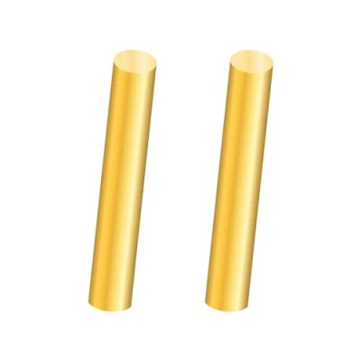 Imagen de iMeistek Varilla de latón, 10 mm diámetro, 100 longitud, latón macizo, barra redonda para torno, bastón bar, modelos RC DIY Crafts (2 unidades)