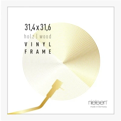 Imagen de nielsen marcos de madera para discos, LP dobles Vinyl, 31,4x31,6 cm, Cubriendo el blanco, Enmarcar discos larga duración