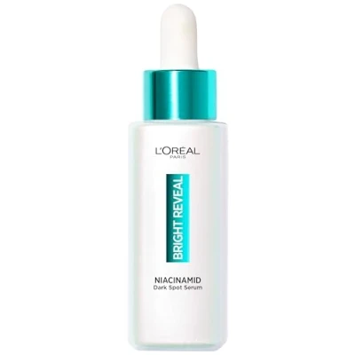 Imagen de L&#039;Oréal Paris Sérum facial de niacinamida, para una piel más radiante y fresca, con ácido aminosulfónico, suero niacinamida Bright Reveal Dark Spot 50 ml