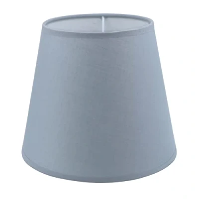 Imagen de Sinta Pantalla de Lámpara Moderna Tela Coolie Relajación E14 / e27 Pared Vertical Pequeña Mesa,Vela,Ø7.5&quot;/19cm Gris