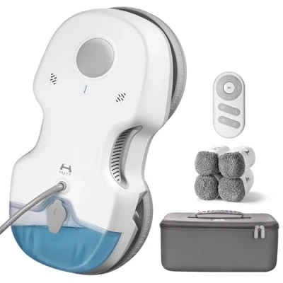 Imagen de HUTT S7 Robot Limpiacristales 5500Pa, Limpiador de Ventanas con Pulverización Automática, Sistema Dual Drive Flotante 3D, Navegación Inteligente y Protección Múltiple