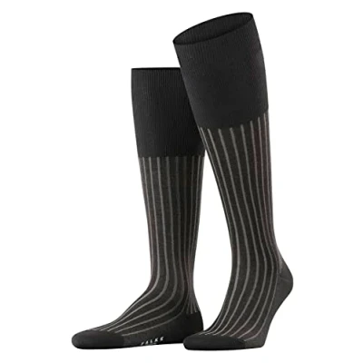 Imagen de FALKE Shadow M KH algodón largo estampado 1 par, Calcetines largos Hombre, Gris (Grey White 3030), 41 42