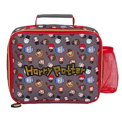 Imagen de Harry Potter Bolsa de almuerzo para niños Chibi Character aislada con soporte botellas