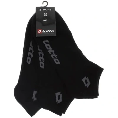 Imagen de Lotto Calcetines para zapatillas (3 unidades), color Negro 43 46