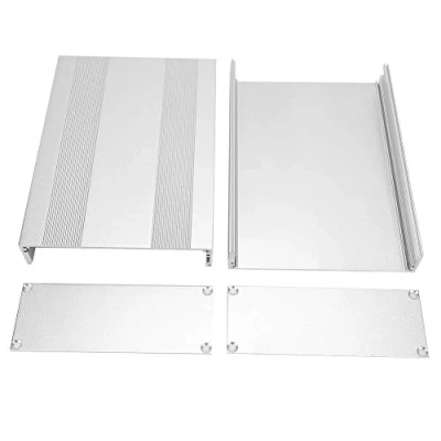 Imagen de PCB Caja de Aluminio,Caja Enfriamiento Instrumentos Proyecto Electrónico 2.1 x 5.7 7.9 Pulgadas Plata