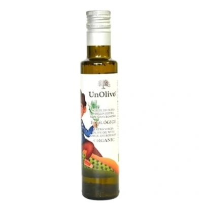 Imagen de UnOlivo Condimento AOVE + AJO Y ROMERO 250ML Variedad Picual Infusionado con producto natural Eleva el sabor a tus platos