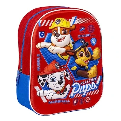 Imagen de Paw Patrol Mochila, Diseño Chase Rubble y Marshall Mochila Escolar 3D, Infantil, de Viaje, Regalo Niños