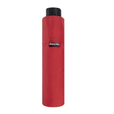 Imagen de doppler Pocket Paraguas Carbonsteel Magic Uni Extremadamente Estable Abrir y Cerrar automático Rojo