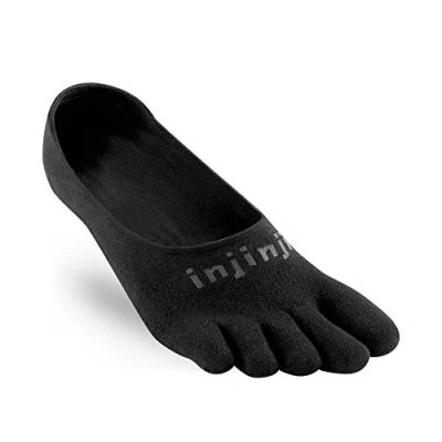 Imagen de Injinji Sport Teensokken Zwart Unisex Hidden Lightweight