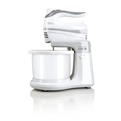 Imagen de HAEGER Max Mixer Bowl Batidora Amassadora com Bol Plástico, 500W, 3L, 5 Velocidades, Función Turbo