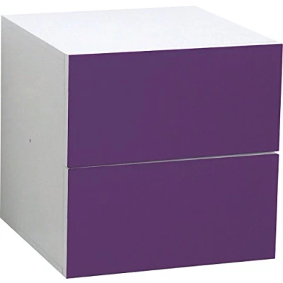 Imagen de Phoenix 34x34x38 hyazinth Frente vidriado Tablero de virutas melamina va con Las estanterías Leonardo Sistema Push Open