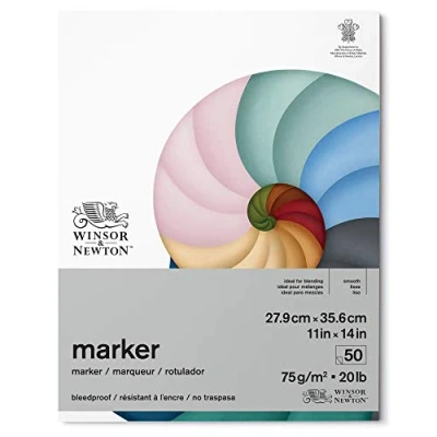Imagen de Winsor &amp; Newton Bloc Papel rotuladores, 9x35,6 cm, Blanco, 27,9 x 35,6cm