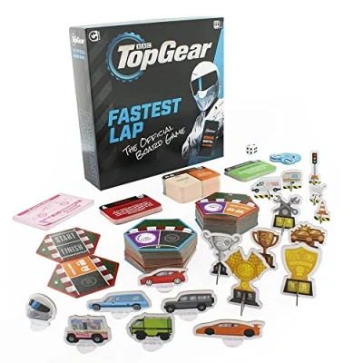 Imagen de Ginger Fox El Juego de Mesa Oficial la BBC Top Gear Vuelta más rápida edición 2021 A Partir 8 años 3 6 Jugadores 30 45 Minutos Incluye características interactivas
