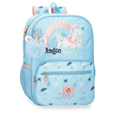 Imagen de Enso Magic Summer Mochila Escolar Azul 30x38x12 cms Poliéster