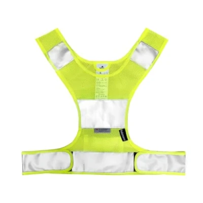 Imagen de Salzmann 3M Chaleco para Correr de Alta Visibilidad Deportivo Transpirable Hecho Tejido Malla con Scotchlite