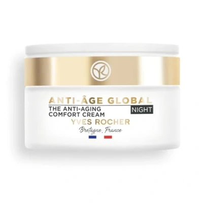Imagen de Yves Rocher ANTI AGE GLOBAL Crema Nocturna Corrección Cuidado Facial Antiarrugas para la Noche 50 ml