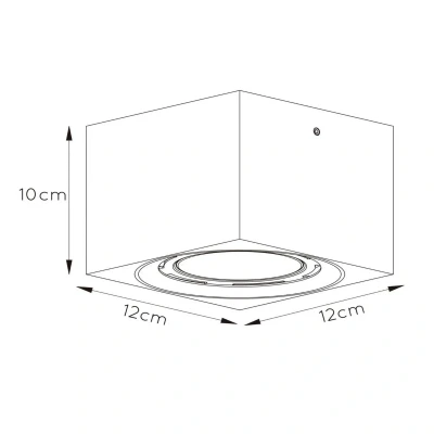 Imagen de Lucide FEDLER Foco de techo LED Dim to warm GU10 1x12W 2200K/3000K Blanco