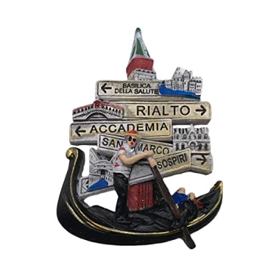 Imagen de Venecia Italia 3D Imán de Refrigerador Recuerdos Turísticos Resina Pegatinas Magnéticas Nevera Hogar y Cocina Decoración China