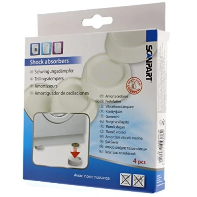 Imagen de Accesorio lavadora Menz&amp;Konecke 1940000200, Amortiguadores de vibraciones, 4 Unidades, Plástico, Blanco