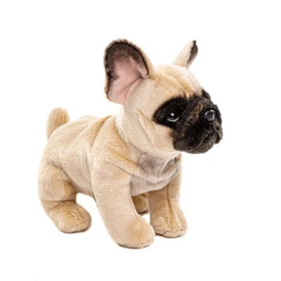 Imagen de Uni Toys Bulldog francés con Correa 27 cm (Longitud) Perro Mascota Peluche