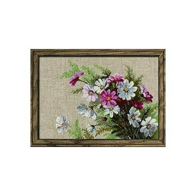 Imagen de Riolis Juego de Punto Cruz, diseño Flores, Multicolor