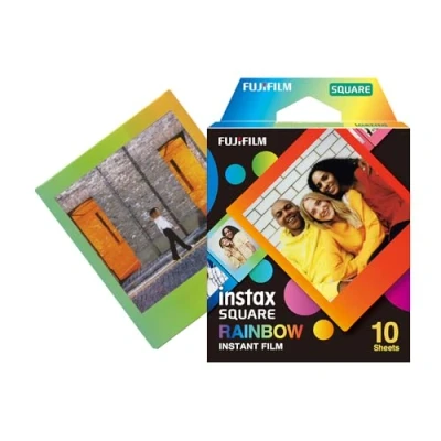 Imagen de Película Fujifilm Instax Square Arcoiris Pack 10