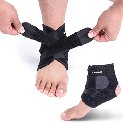 Imagen de Bodyprox Dispositivos ortopédicos de soporte para el tobillo, manga neopreno transpirable, envoltura ajustable!
